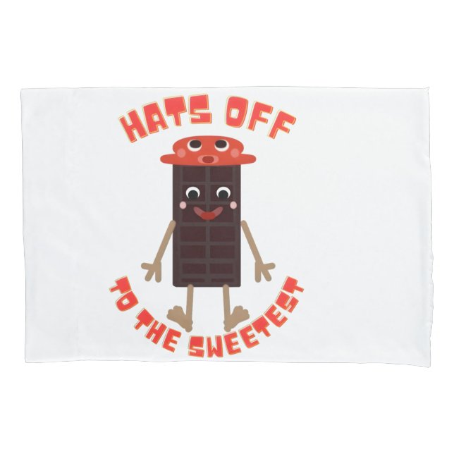 Chocolate day design  pillowcase (Front)
