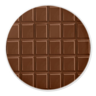 Chocolate, delicious with a cocoa flavour to nibbl ceramic knob