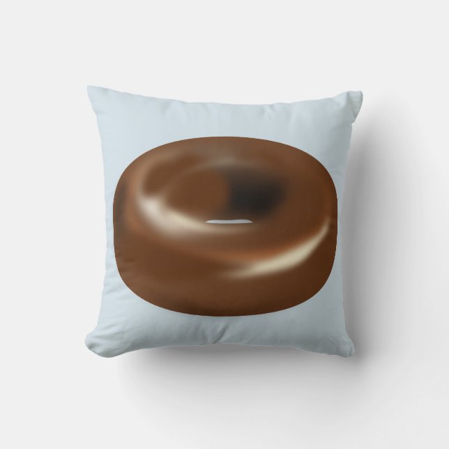 CHOCOLATE DONUT Funny Pillows (Front)
