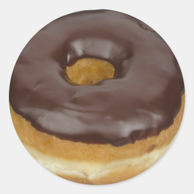 Chocolate Doughnut Foodie Dessert Stickers (Front)