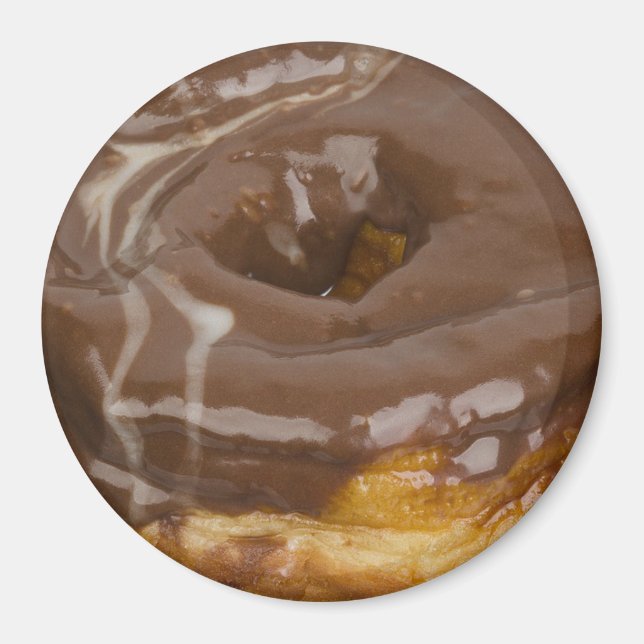 Chocolate Doughnut Refrigerator or Locker Magnet (Front)