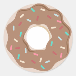 Chocolate Doughnut Sticker