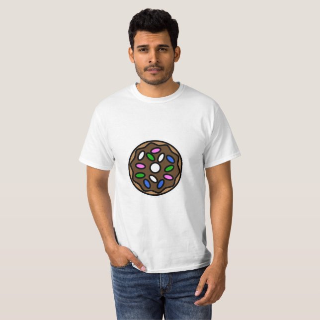 Chocolate Doughnut T-Shirt (Front Full)