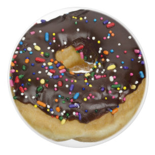 Chocolate Doughnut with Sprinkles Knob