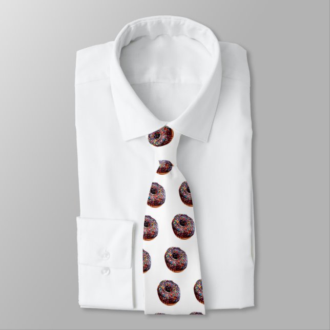 Chocolate Doughnut With Sprinkles, Tie (Tied)