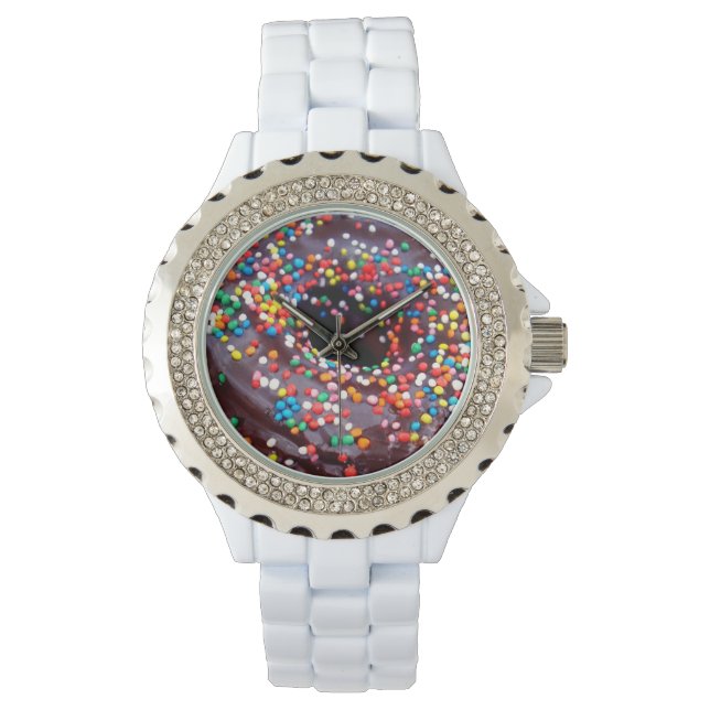 Chocolate Doughnut With Sprinkles, Watch (Front)