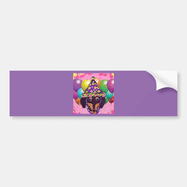 Chocolate Doxie Bumper Sticker (Front)