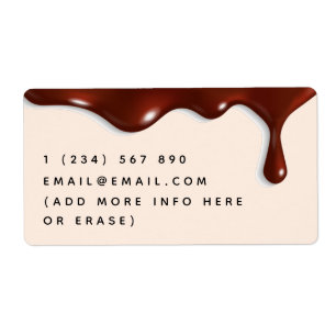 Chocolate Drip Dripping Chocolatier Custom Info