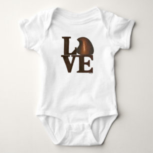 Chocolate Drop Candy LOVE Valentine's Day Gift Baby Bodysuit