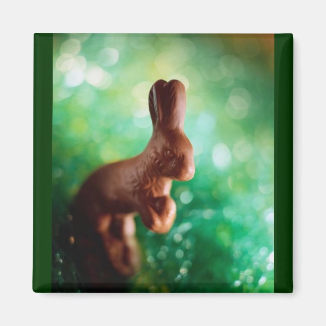Chocolate Easter Bunny Magnet (Front)