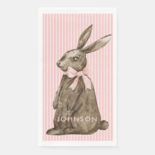 Chocolate Easter Bunny Napkin
