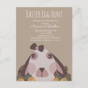 Chocolate Easter Eggs Bunny Egg Hunt Postcard