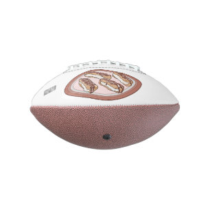 Chocolate eclair cartoon illustration football