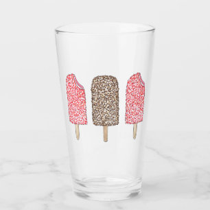 Chocolate Eclair Strawberry Shortcake Popsicles Glass