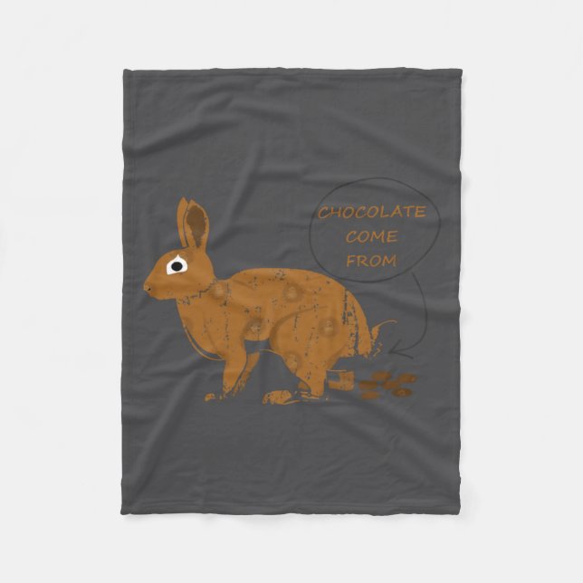 Chocolate Eggs From Easter Day  Fleece Blanket (Front)