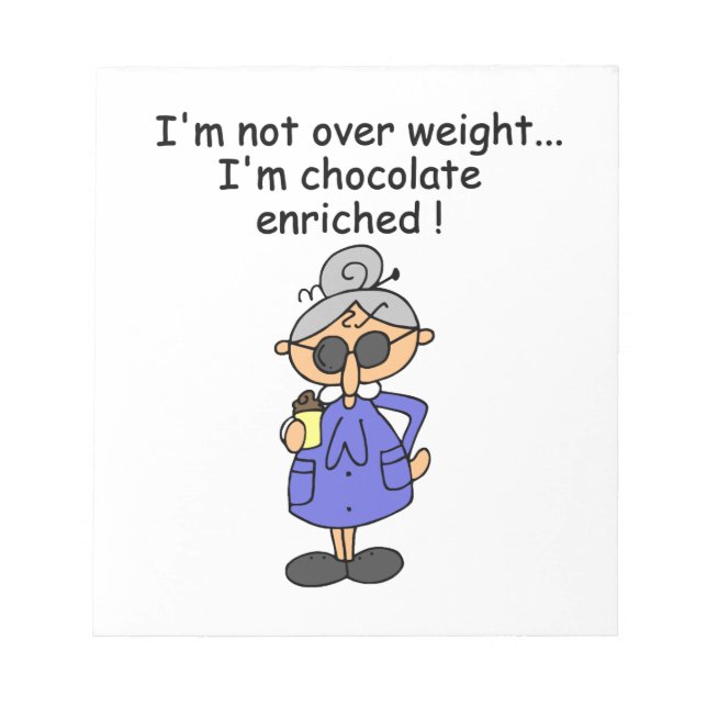 Chocolate Enriched Humour Notepad (Front)