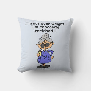 Chocolate Enriched Humour Throw Pillow