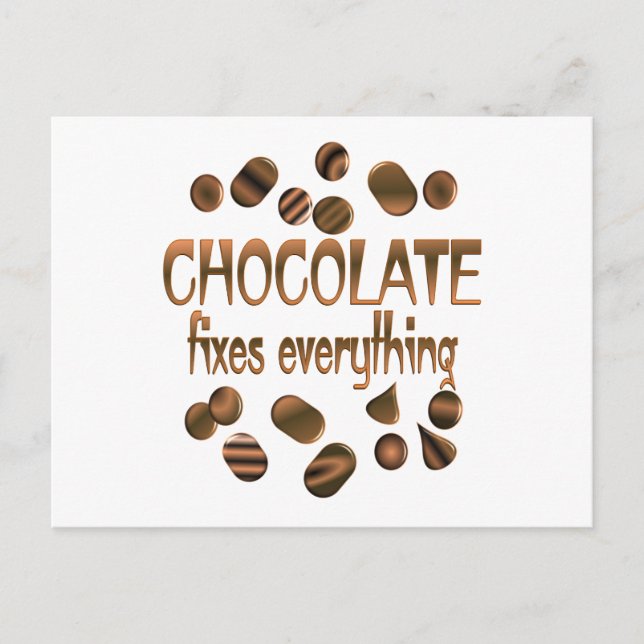 Chocolate Fixes Postcard (Front)