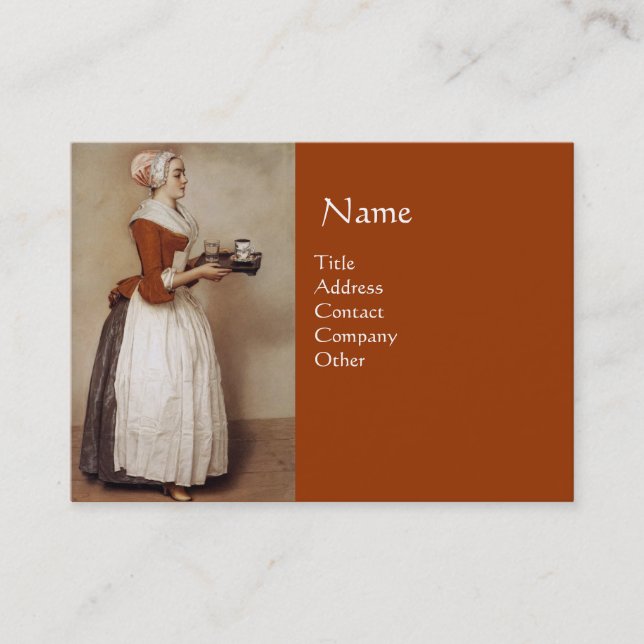 CHOCOLATE FONDUE DINNER PARTY BUSINESS CARD (Front)