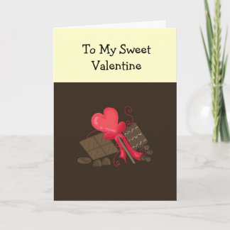 Chocolate for My Valentine Holiday Card
