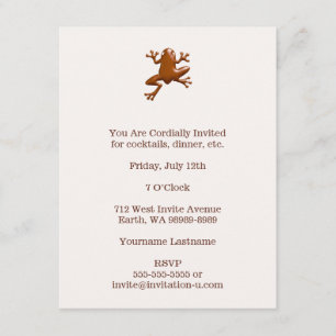 Chocolate Frog Invitation