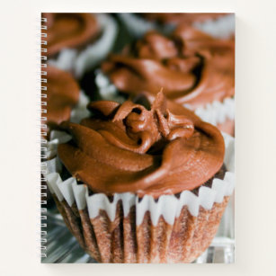 Chocolate Frosted Cupcakes Food Photography Notebook