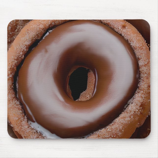 Chocolate Frosted Doughnut Mouse Pad (Front)