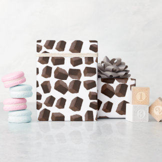 Chocolate fudge pattern wrapping paper