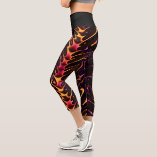 Chocolate Fuge & Caramel Spallter Capri Leggings