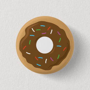 Chocolate Glazed Doughnut Pin