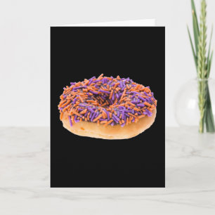 Chocolate Halloween Doughnut Card