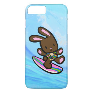 Chocolate Hawaiian Surfing Bunny Case-Mate iPhone Case