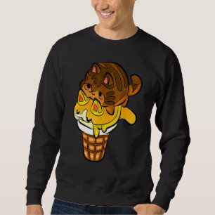 Chocolate Hazelnut Catt Ice-Cream So Cute And Love Sweatshirt