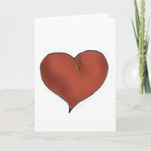 Chocolate Heart Holiday Card
