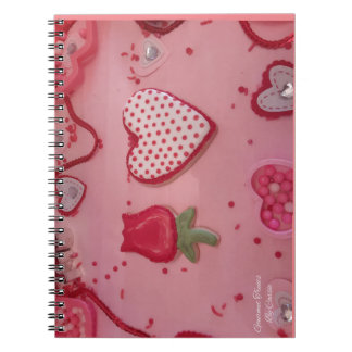 Chocolate Hearts and Roses Sugar Cookies Notebook
