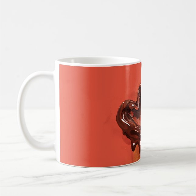 Chocolate Hearts Coffee Mug (Left)