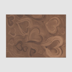Chocolate Hearts Tissue Paper