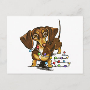 Chocolate Holiday Cheer Postcard