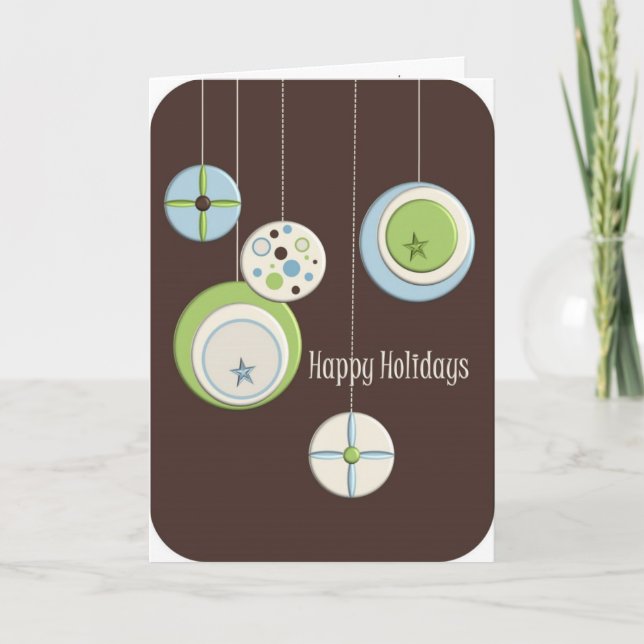 chocolate holidays holiday card (Front)