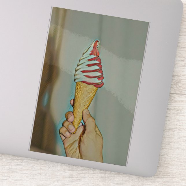 Chocolate ice cream (Detail)