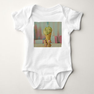 Chocolate ice cream baby bodysuit