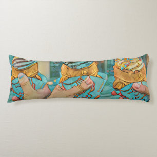 Chocolate ice cream body pillow