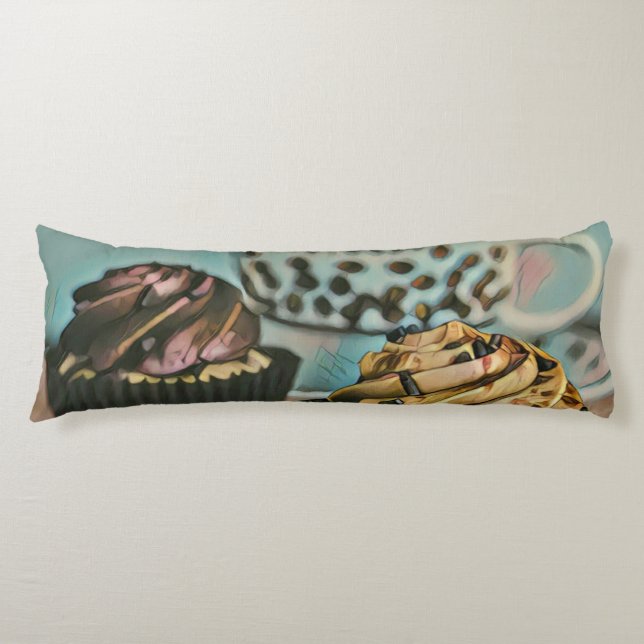 Chocolate ice cream body pillow (Front)