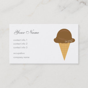 Chocolate Ice Cream Business Card