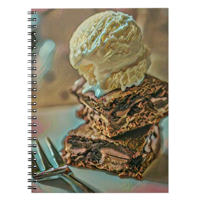 Chocolate ice cream cake notebook (Front)