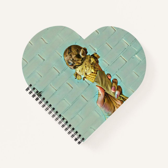 Chocolate ice cream cone notebook (Front)