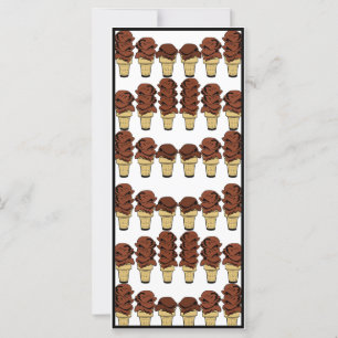 Chocolate Ice Cream Cones Background