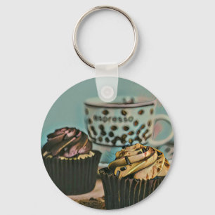 Chocolate ice cream keychain