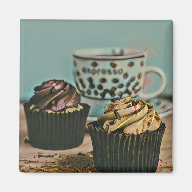 Chocolate ice cream magnet (Front)