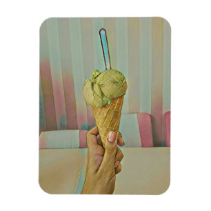 Chocolate ice cream magnet